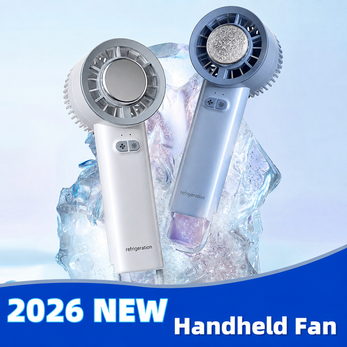 Handheld Turbo Jet Fan Mini Portable Ice Cold Fan